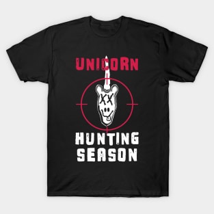 Unicorn Hunting Season by pelagio T-Shirt